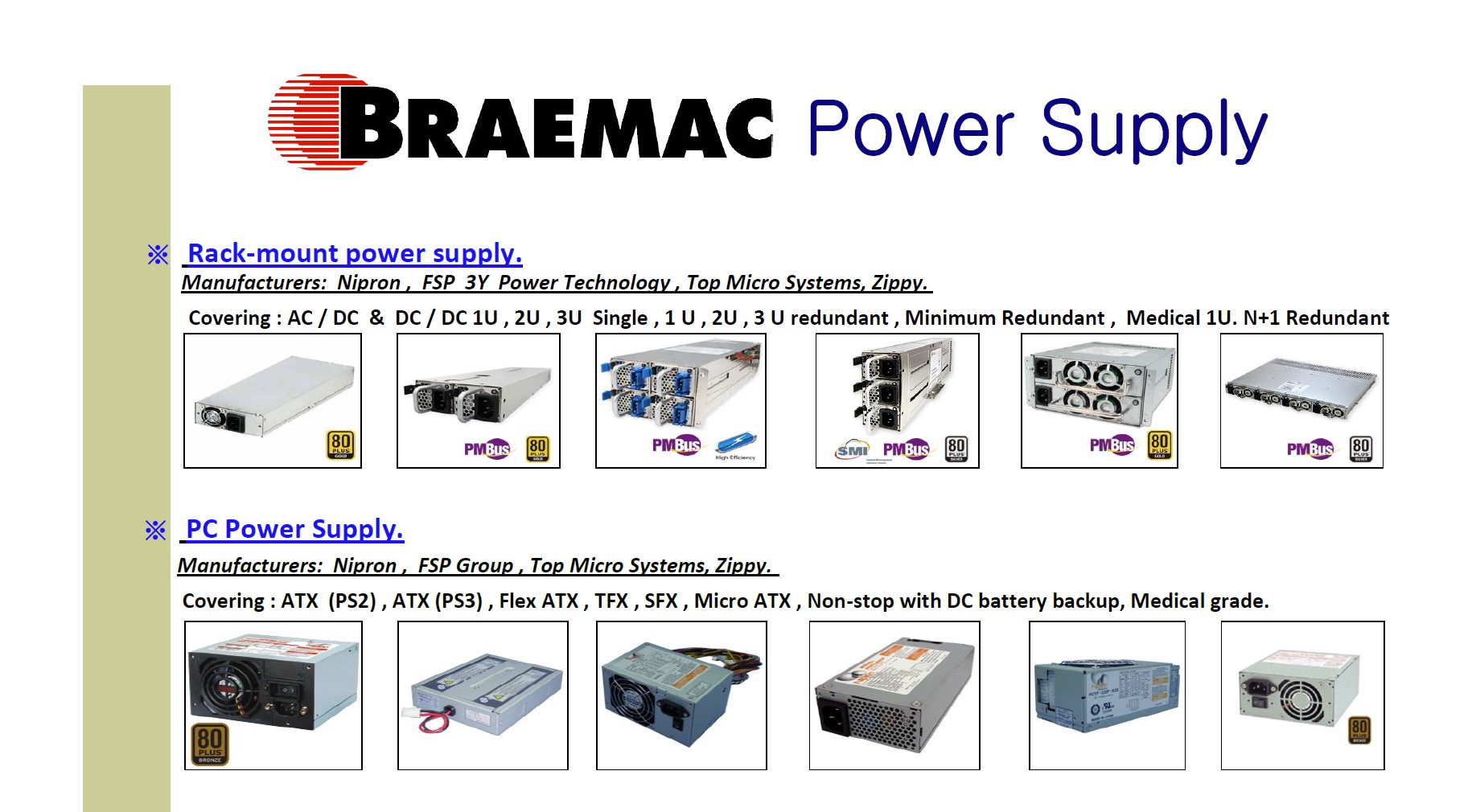 Braemac - Power Supplies UK